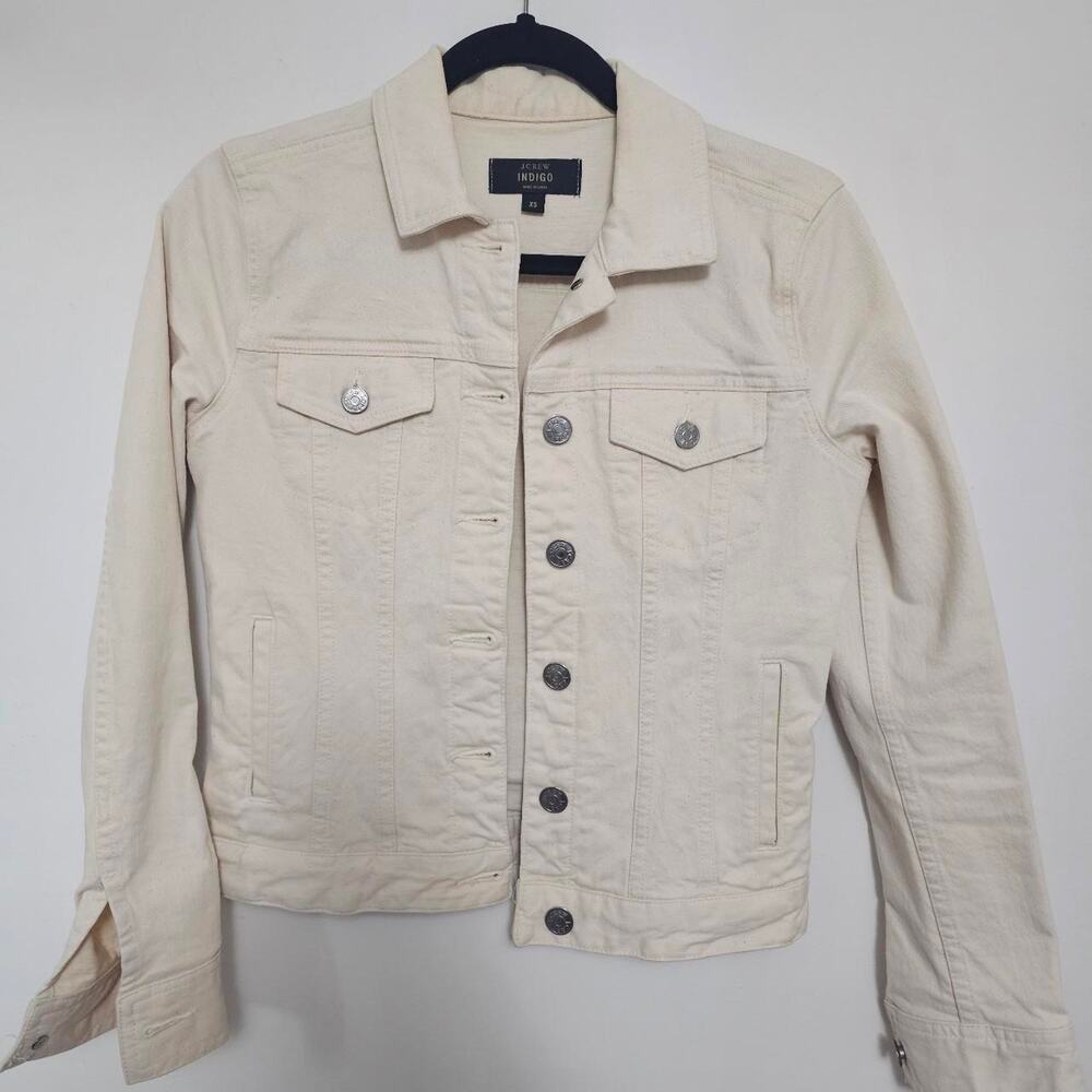 J.Crew Cream Denim Jacket